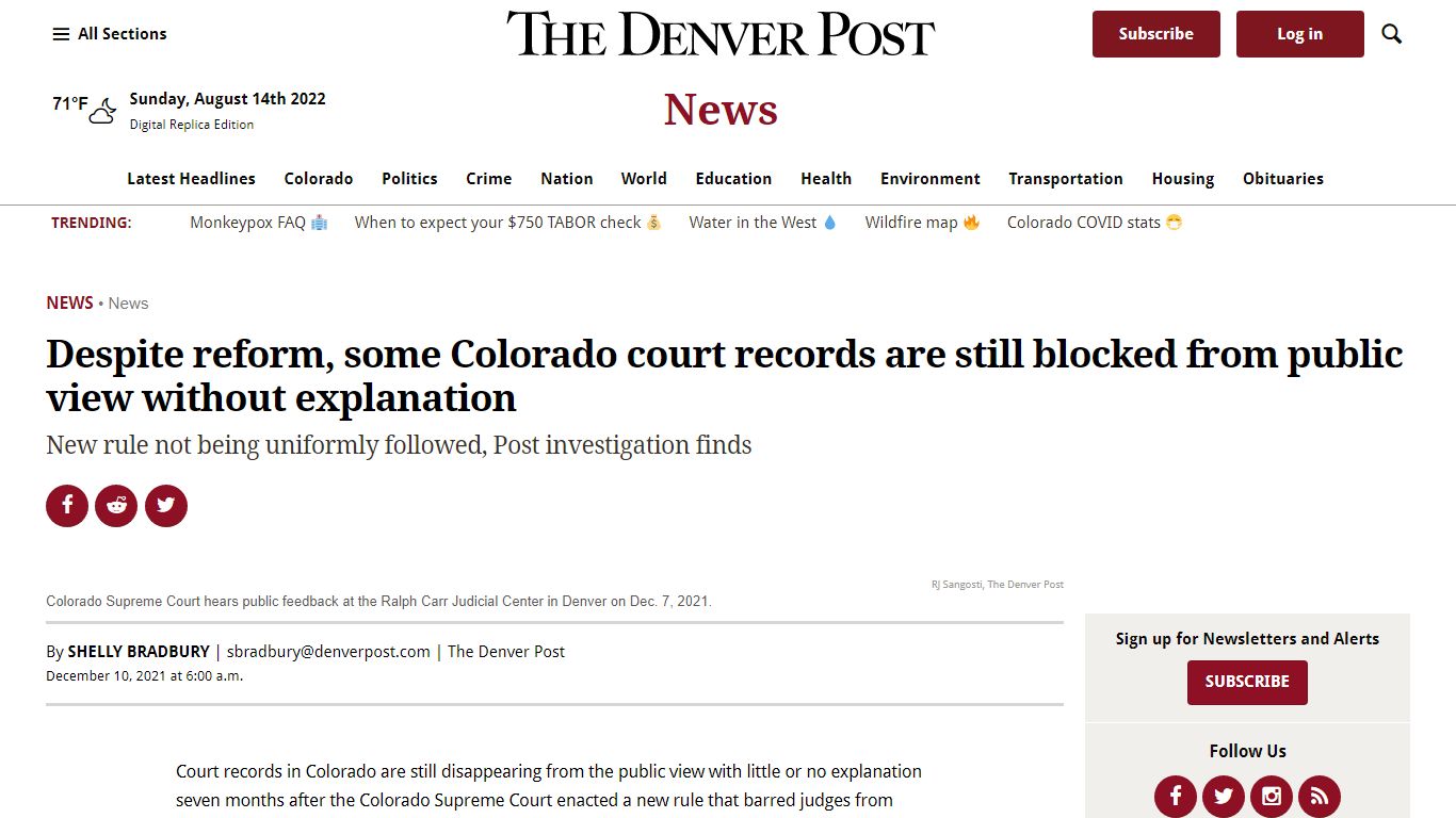 Despite reform, some Colorado court records are still ...